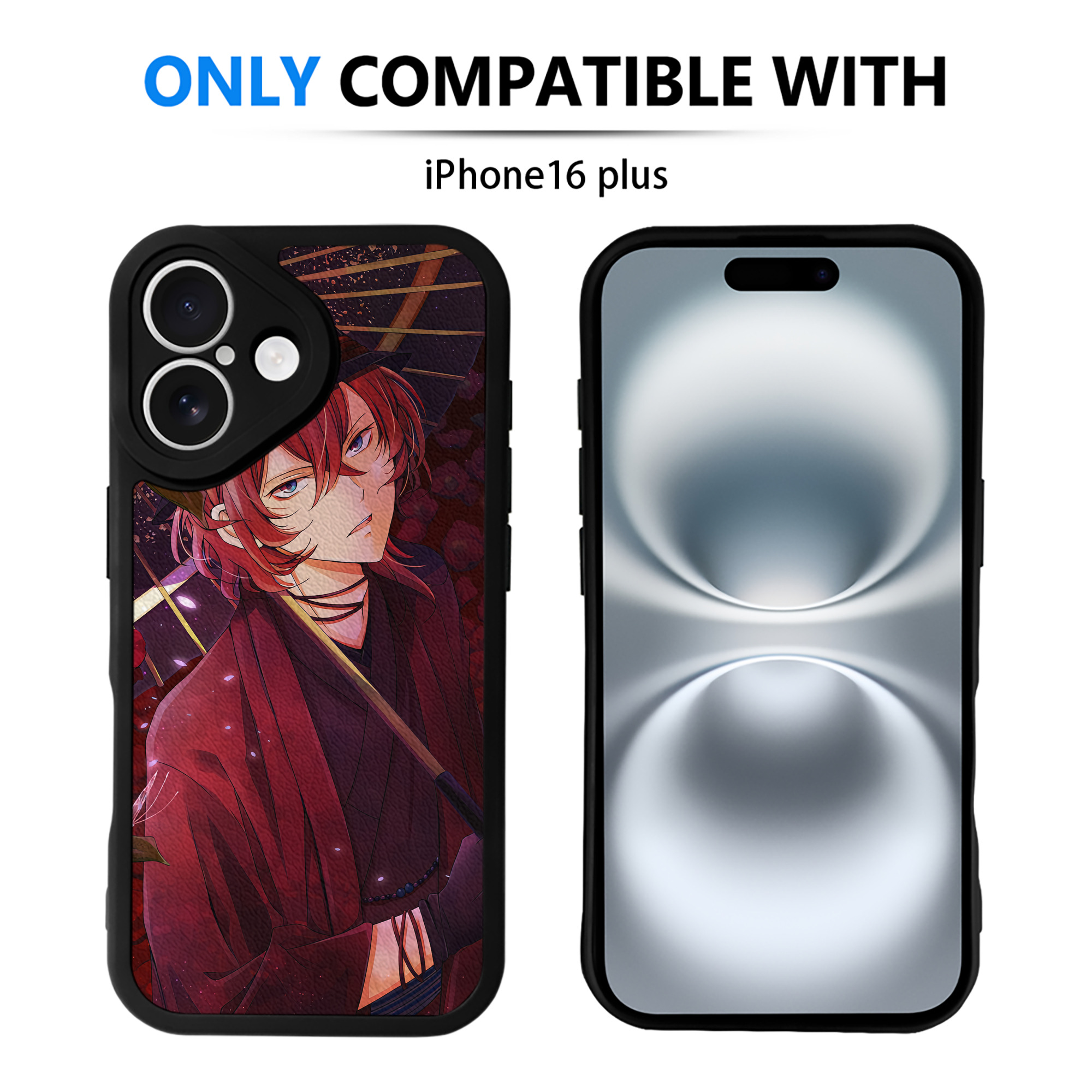 （画像用） 文豪ストレイドッグス Bungo Stray Dogs 【iPhone 16シリーズ対応】シリコンスマホケース（レザー調） 材質：シリコン